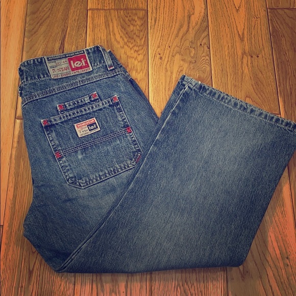 Vintage Pants - Lei buttonfly denim cargo shorts. 9